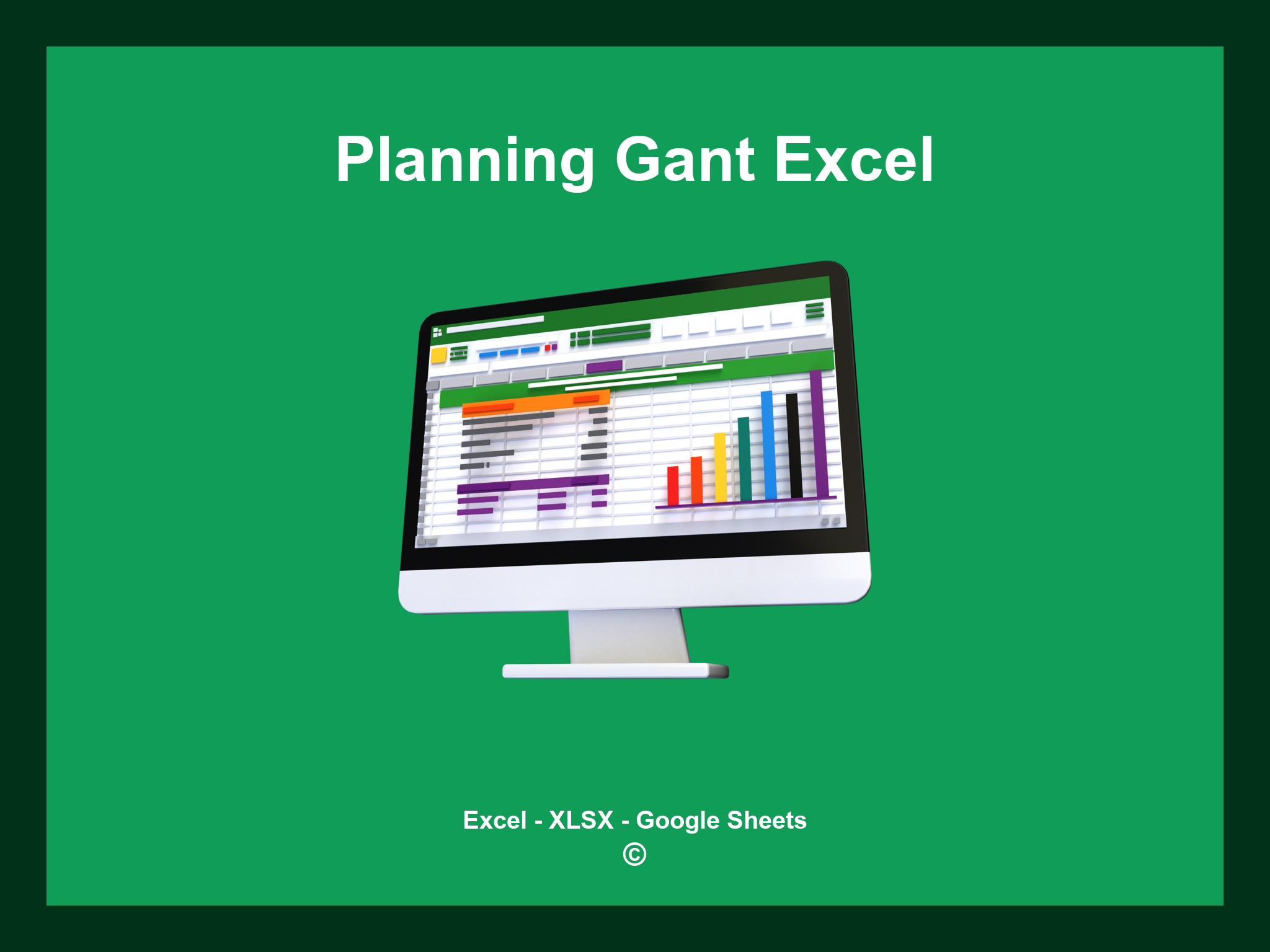 Planning Gant Excel
