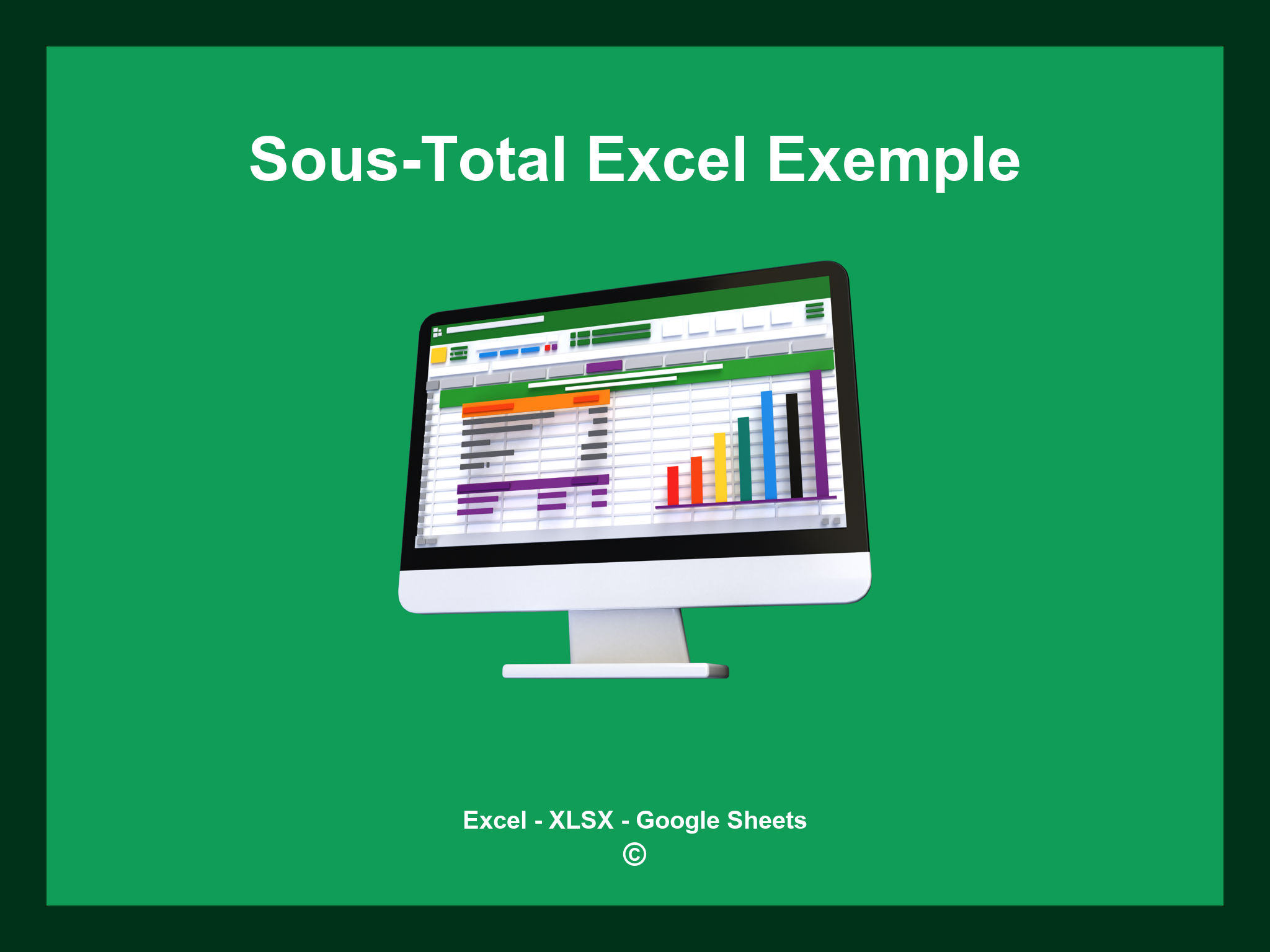 Sous-Total Excel Exemple
